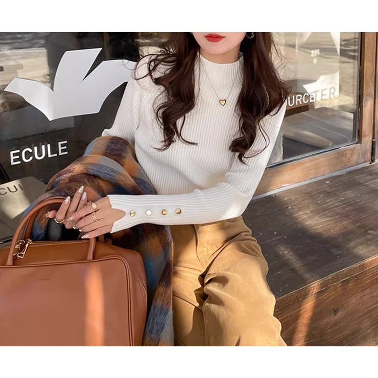 リブニット トップス 全6色 | teddyshop | 詳細画像16 