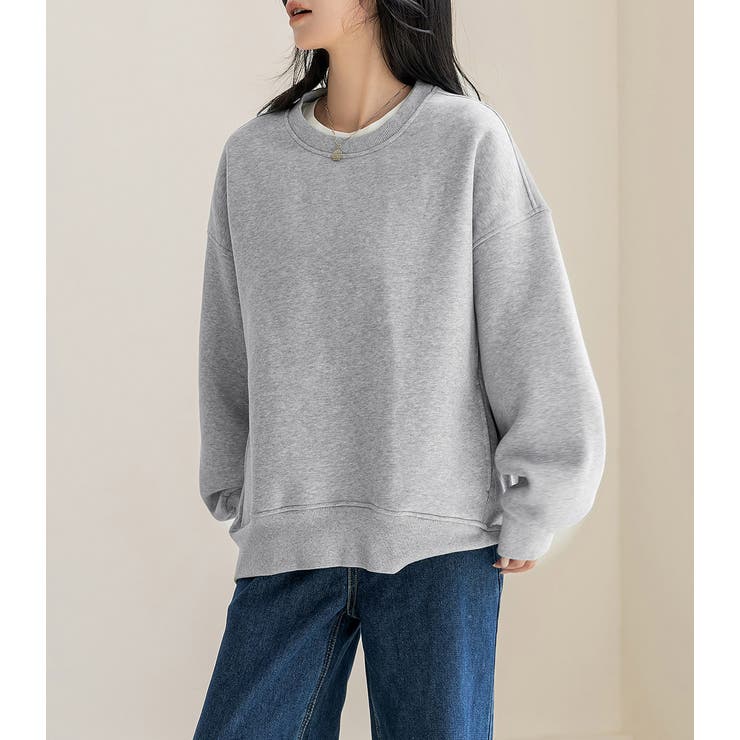 「手首も暖める長め袖」裏起毛 スウェット トップス | teddyshop | 詳細画像17 