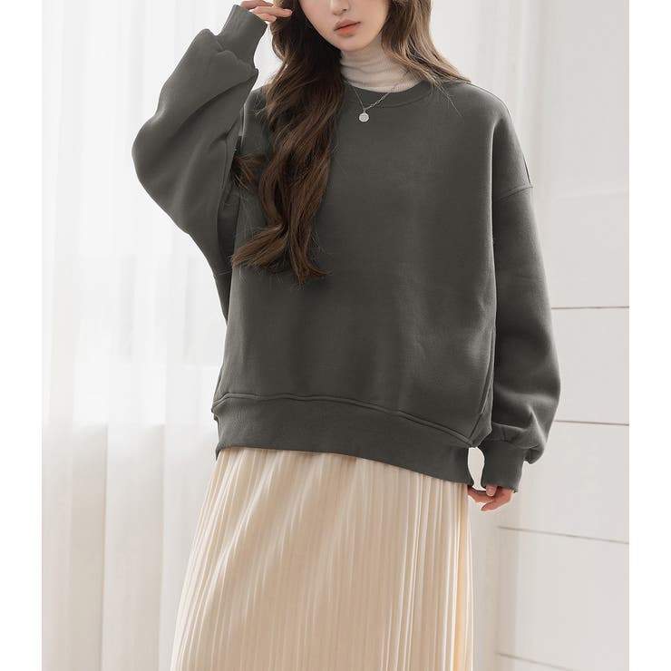 「手首も暖める長め袖」裏起毛 スウェット トップス | teddyshop | 詳細画像29 