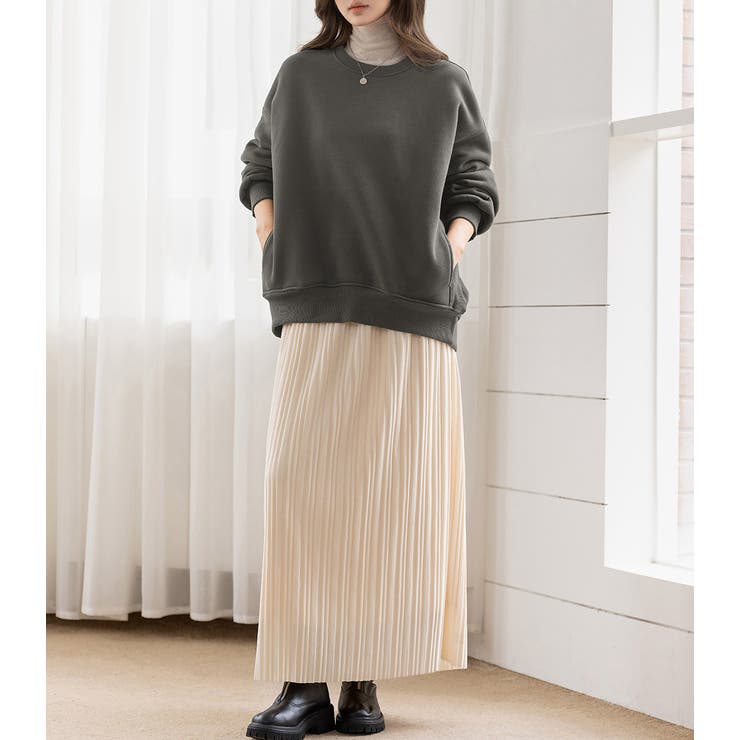 「手首も暖める長め袖」裏起毛 スウェット トップス | teddyshop | 詳細画像30 