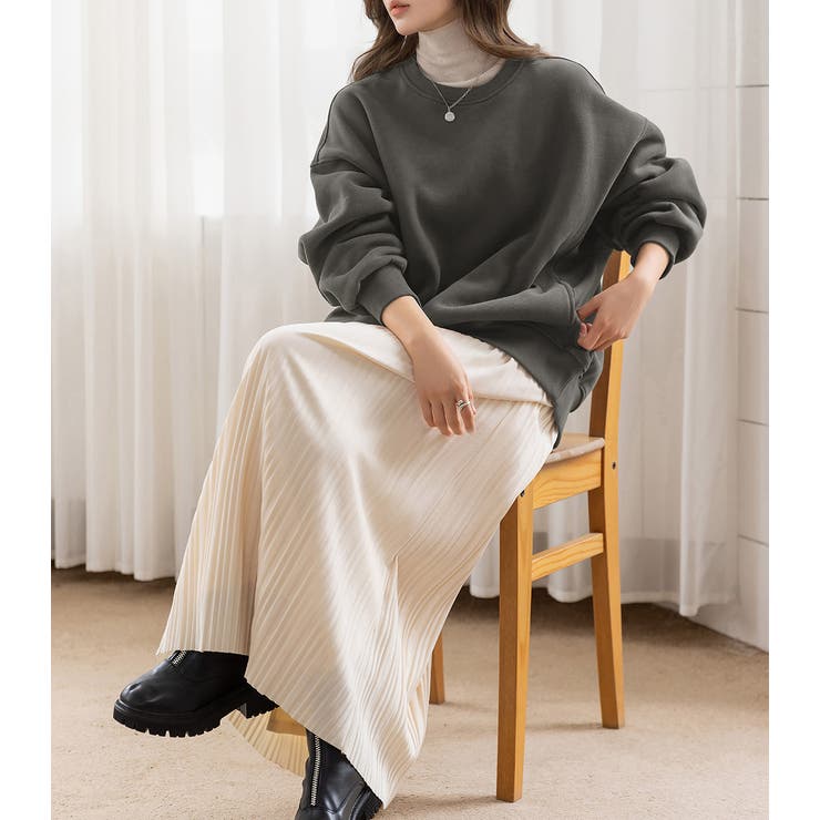 「手首も暖める長め袖」裏起毛 スウェット トップス | teddyshop | 詳細画像31 