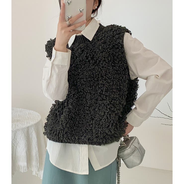 ループニットベスト レディース 全3色 | teddyshop | 詳細画像26 