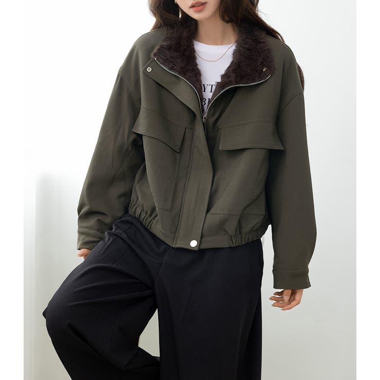 ブルゾン フェイクファー 全2色 | teddyshop | 詳細画像18 