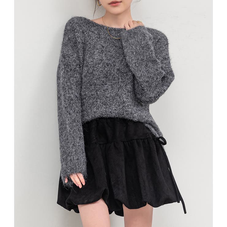 「ヘリンボーン編みが違う表情を」ニット セーター レディース | teddyshop | 詳細画像15 