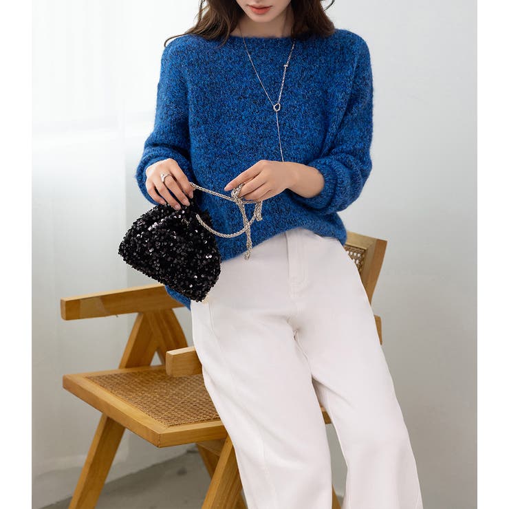 「ヘリンボーン編みが違う表情を」ニット セーター レディース | teddyshop | 詳細画像19 