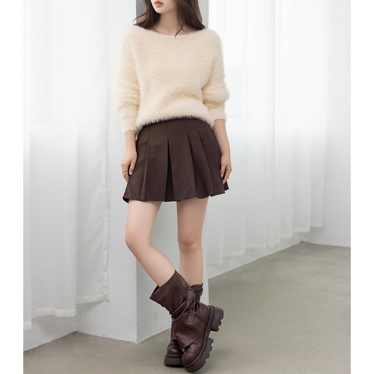 「薄っすら見えるリブが◎」ニット シャギー トップス | teddyshop | 詳細画像11 