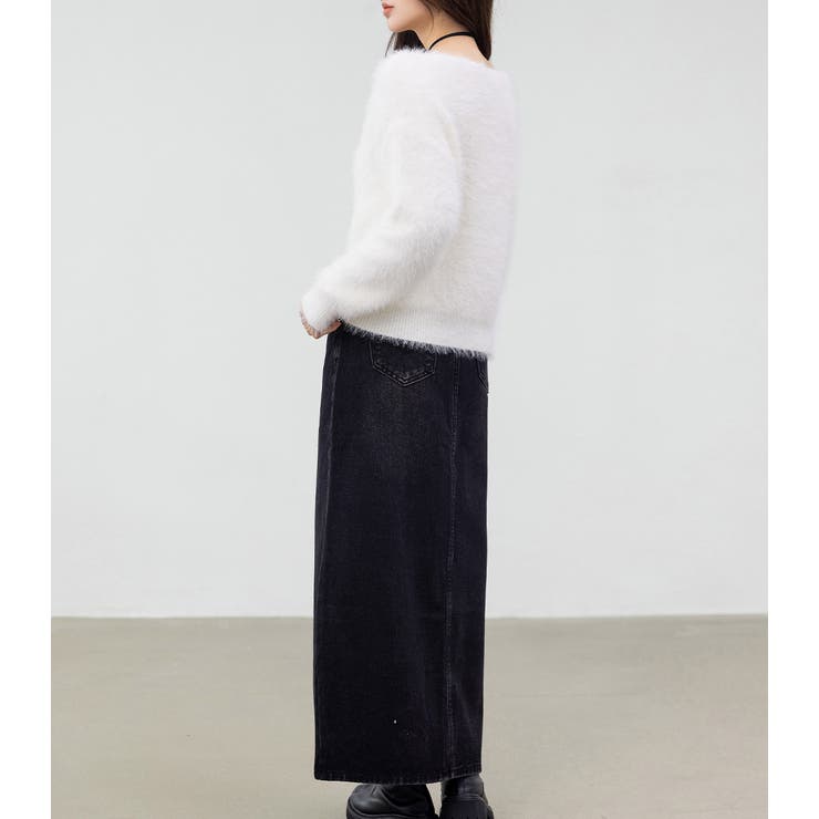 「薄っすら見えるリブが◎」ニット シャギー トップス | teddyshop | 詳細画像24 