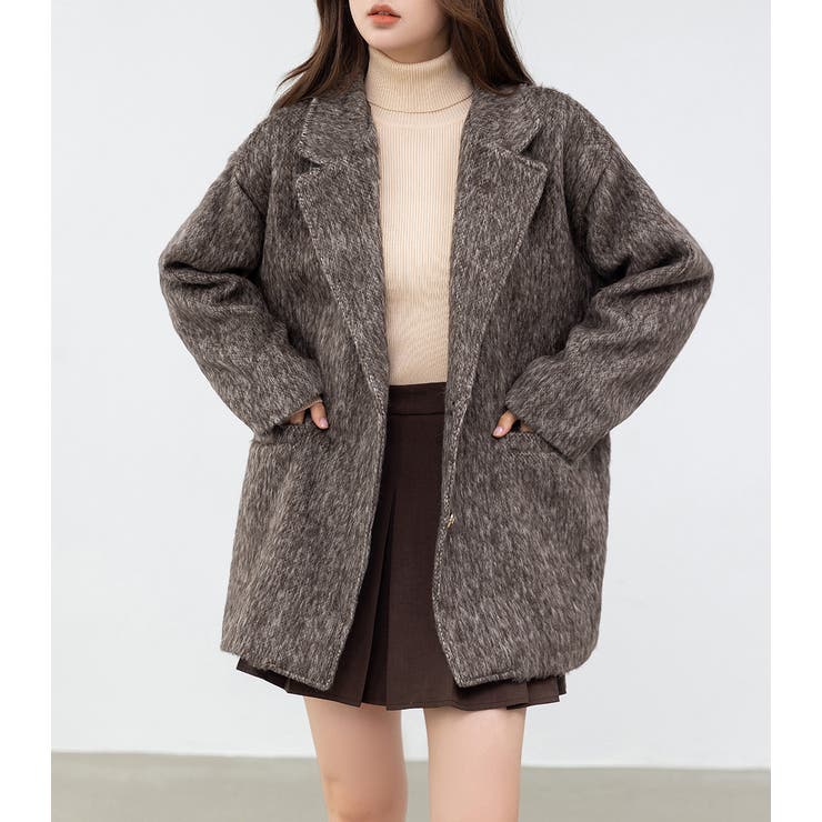 「リッチ感ある金ボタン」ジャケット シャギー ミックス | teddyshop | 詳細画像29 