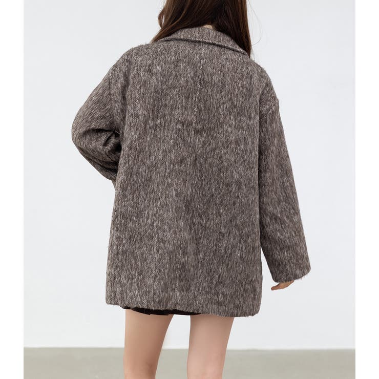 「リッチ感ある金ボタン」ジャケット シャギー ミックス | teddyshop | 詳細画像33 