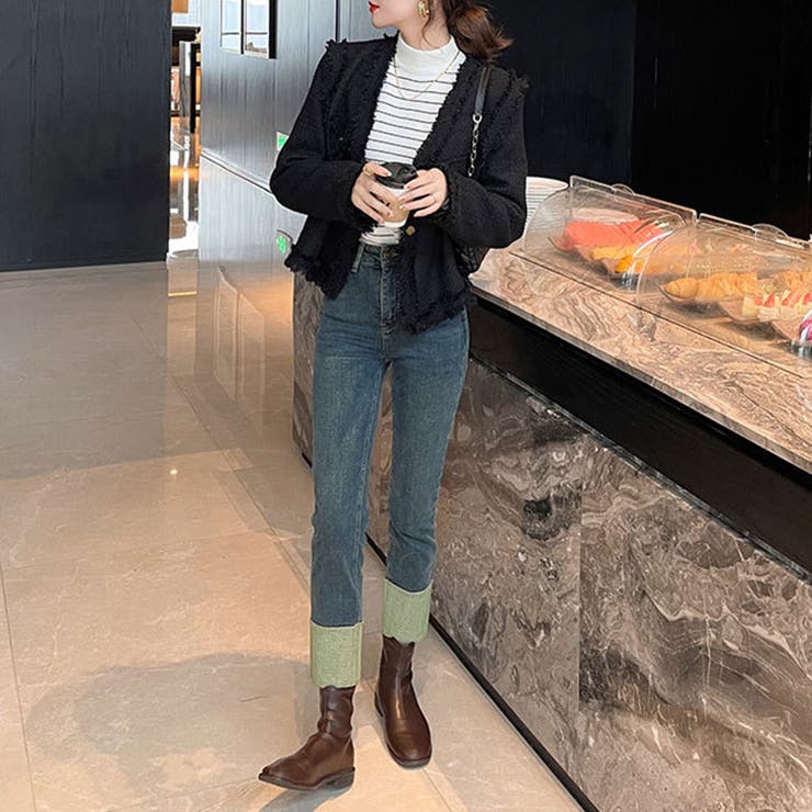 「インナーいらずのぬくもり」裏起毛 ニット リブ | teddyshop | 詳細画像32 