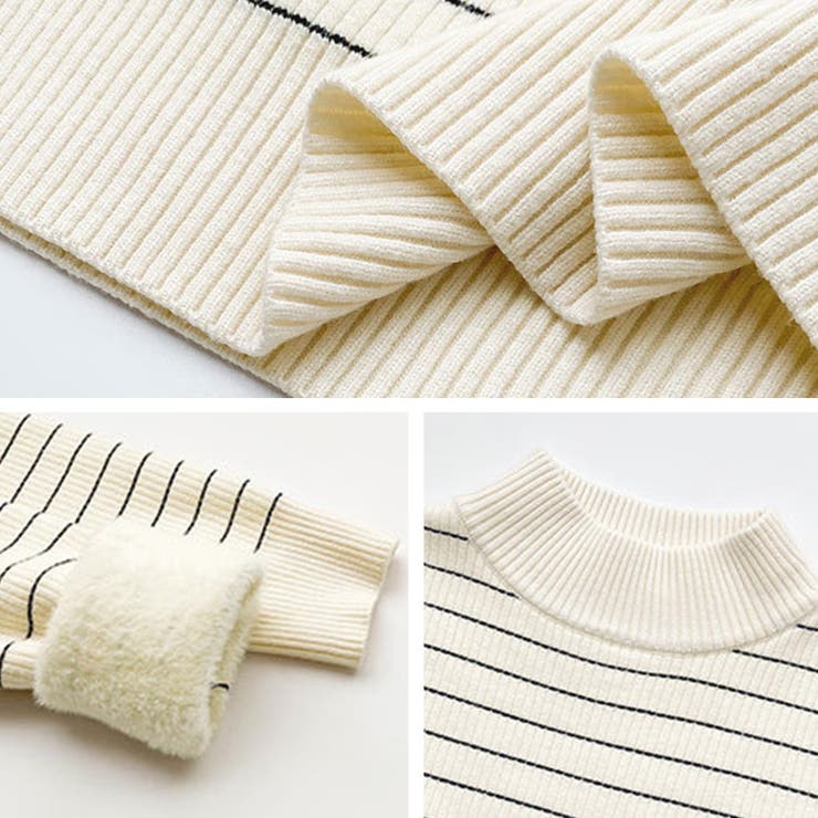 「インナーいらずのぬくもり」裏起毛 ニット リブ | teddyshop | 詳細画像37 