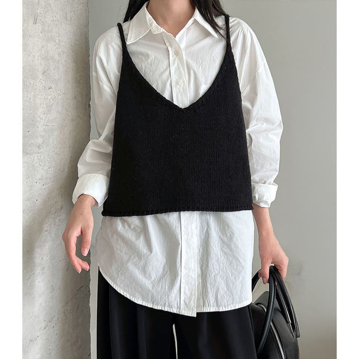 「2wayで着回し楽しむ」ニットビスチェ キャミソール レディース | teddyshop | 詳細画像12 