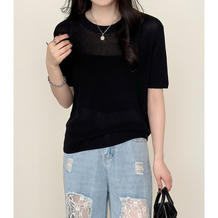 シアー サマーニット 全5色 | teddyshop | 詳細画像14 