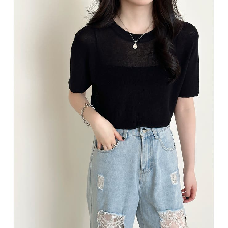 シアー サマーニット 全5色 | teddyshop | 詳細画像16 