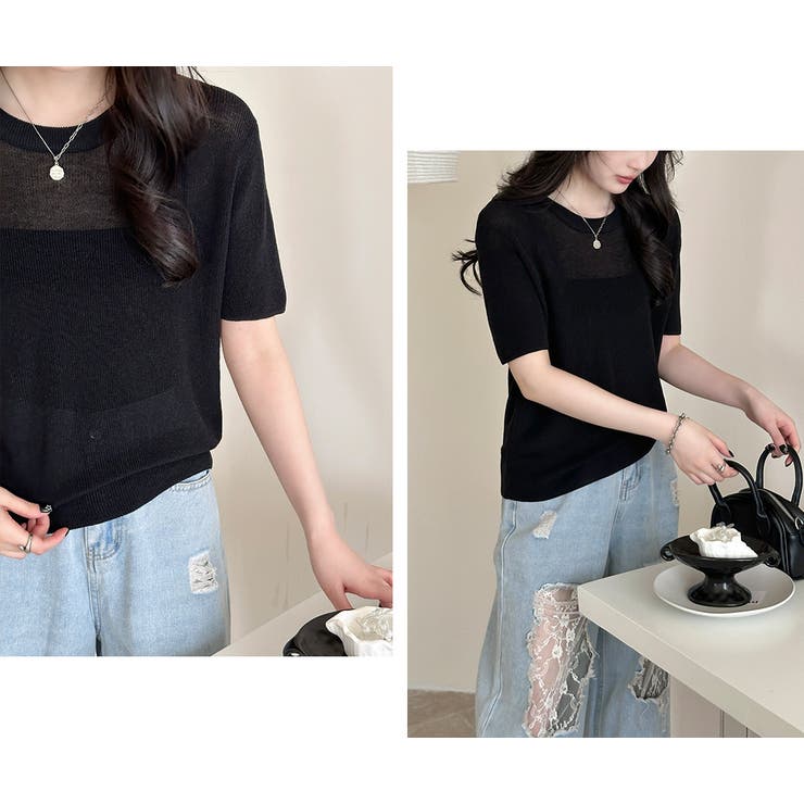 シアー サマーニット 全5色 | teddyshop | 詳細画像17 