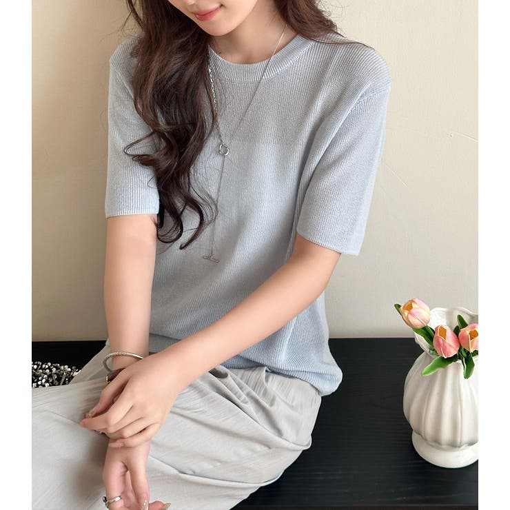 シアー サマーニット 全5色 | teddyshop | 詳細画像32 