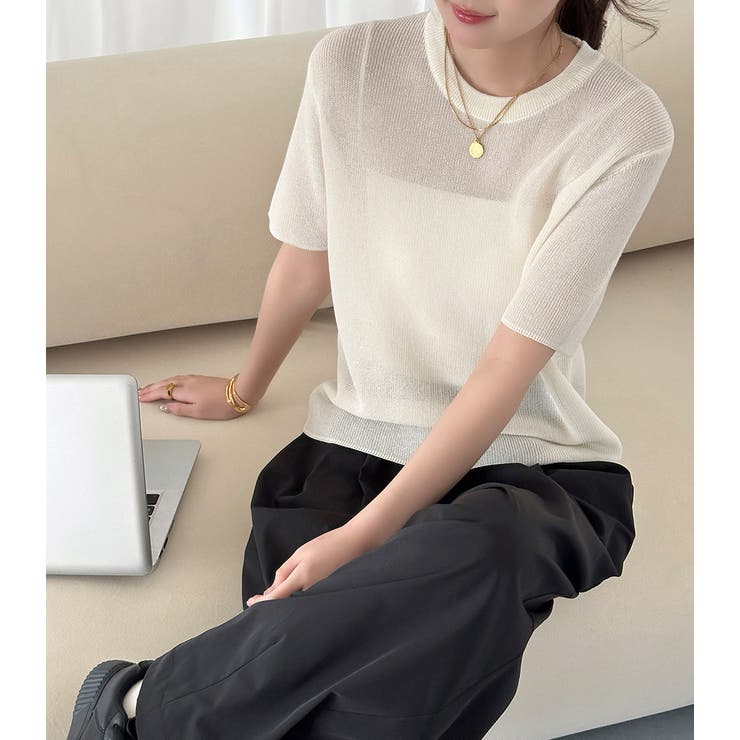 シアー サマーニット 全5色 | teddyshop | 詳細画像9 