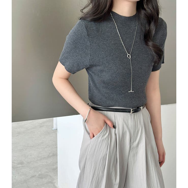 リブニット トップス 全4色 | teddyshop | 詳細画像17 