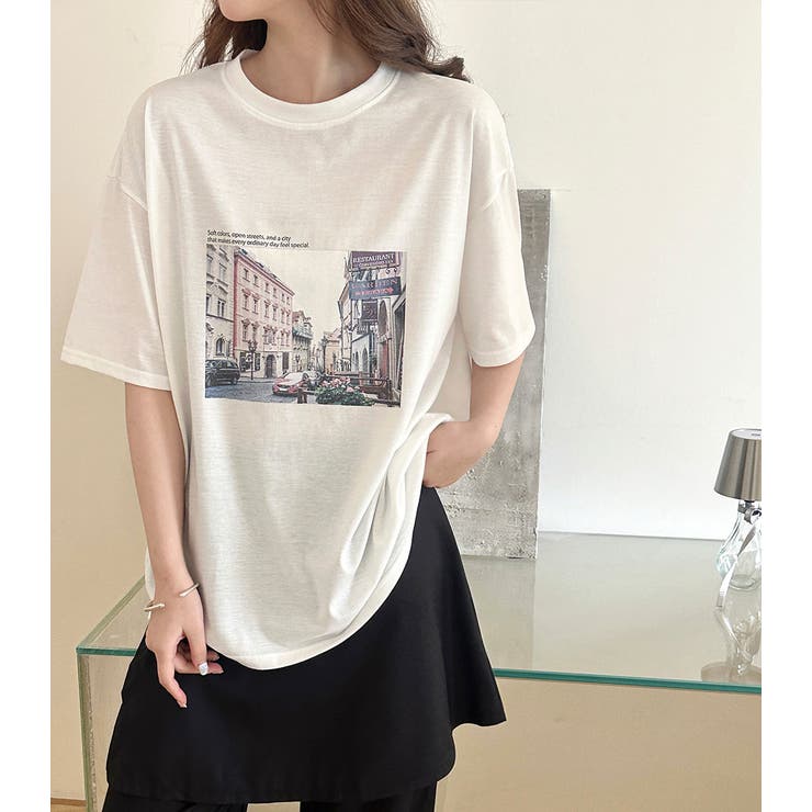 「リラクシーなオーバーサイズ」Tシャツ フォトプリント レディース | teddyshop | 詳細画像26 