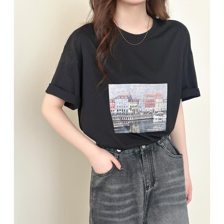 「リラクシーなオーバーサイズ」Tシャツ フォトプリント レディース | teddyshop | 詳細画像9 