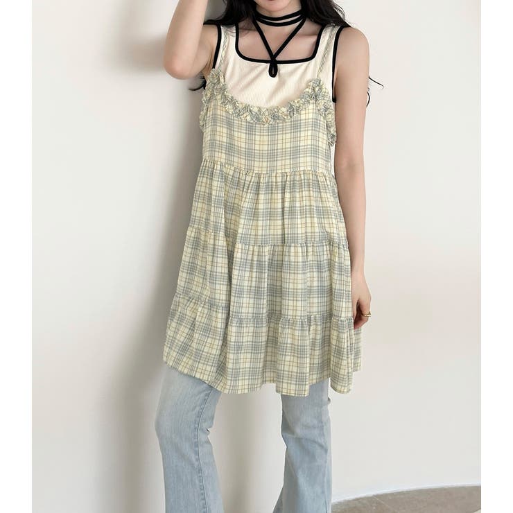 「ちょっぴり乙女要素を足して」キャミソール ミニ丈 ワンピース | teddyshop | 詳細画像8 