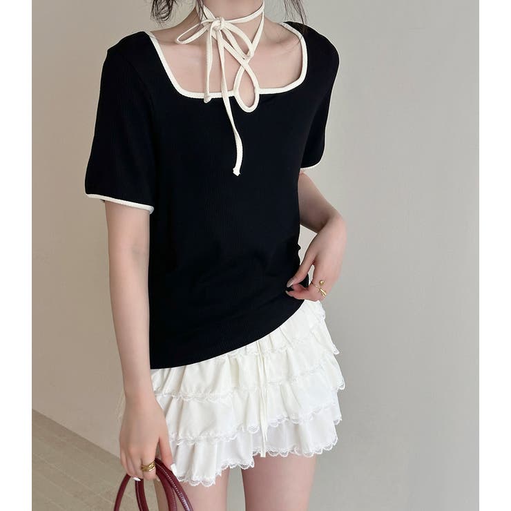 「愛されリボンで美人に」リブ トップス 全3色 | teddyshop | 詳細画像26 