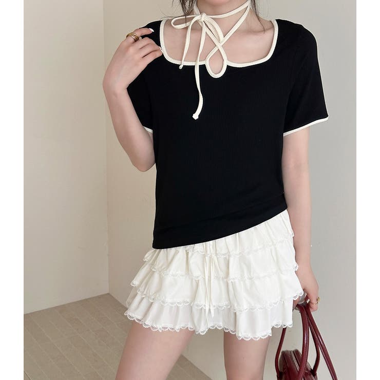 「愛されリボンで美人に」リブ トップス 全3色 | teddyshop | 詳細画像27 