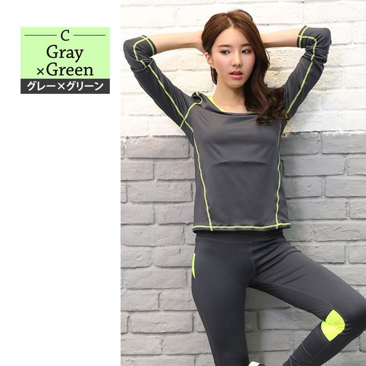 ヨガウェア 上下セット フィットネスウェア | teddyshop | 詳細画像5 