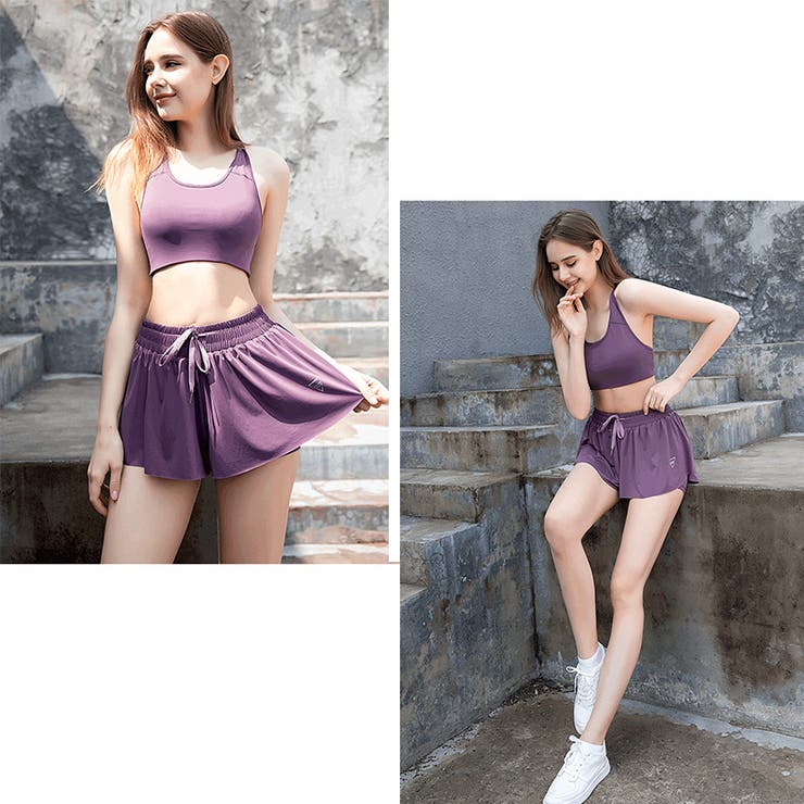 ヨガパンツ インナー付きショートパンツ 全9色 | teddyshop | 詳細画像23 