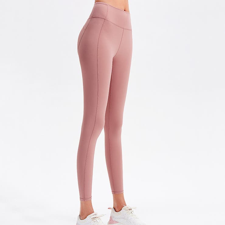Lululemon ハイウエスト ピンクレギンス Lululemon ハイウエスト 気づか レギンス ダスティピンク