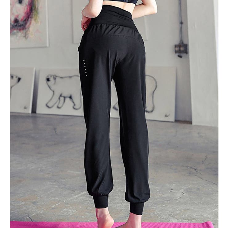 ジョガーパンツ ヨガパンツ ハイウエスト | teddyshop | 詳細画像9 