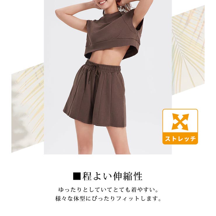 ヨガウェア トップス ショートパンツ | teddyshop | 詳細画像4 