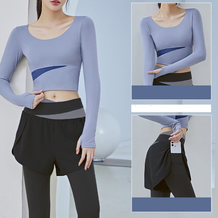 ヨガウェア トップス カップ付き | teddyshop | 詳細画像13 