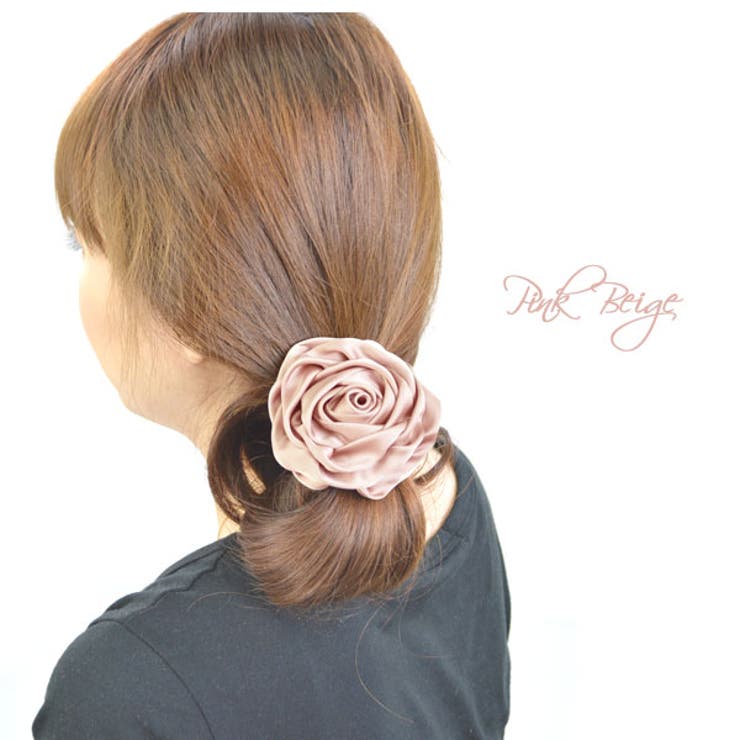 ヘアゴム ヘアポニー ローズモチーフ | terracotta | 詳細画像5 