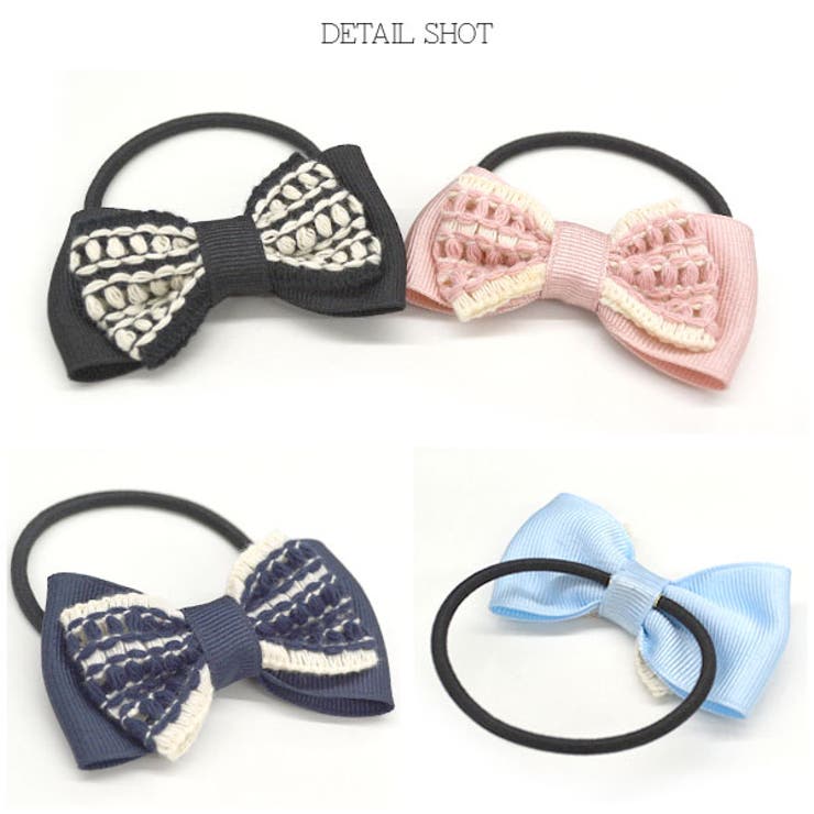 クロシェ編み かぎ編み ニットリボン | terracotta | 詳細画像3 