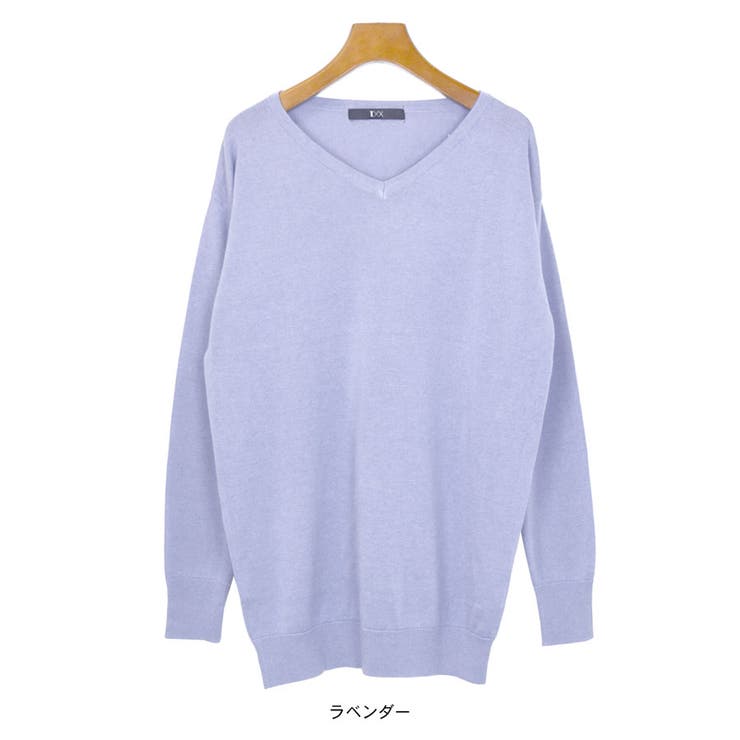 ニット レディース Ｖネック | terracotta | 詳細画像10 