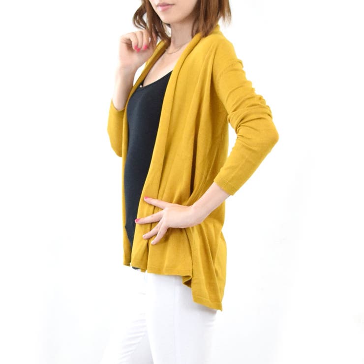 カーディガン 長袖 前開き | terracotta | 詳細画像3 