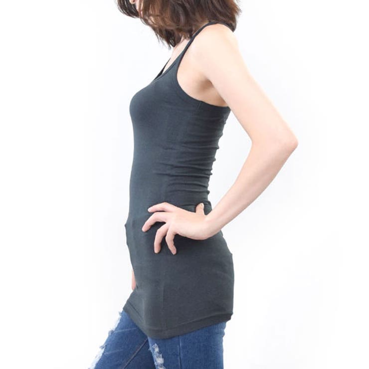 キャミソール バッククロス ロング丈 | terracotta | 詳細画像8 