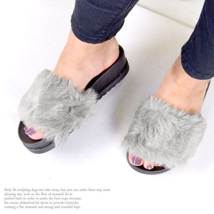 ファーサンダル 厚底 レディース | terracotta | 詳細画像11 