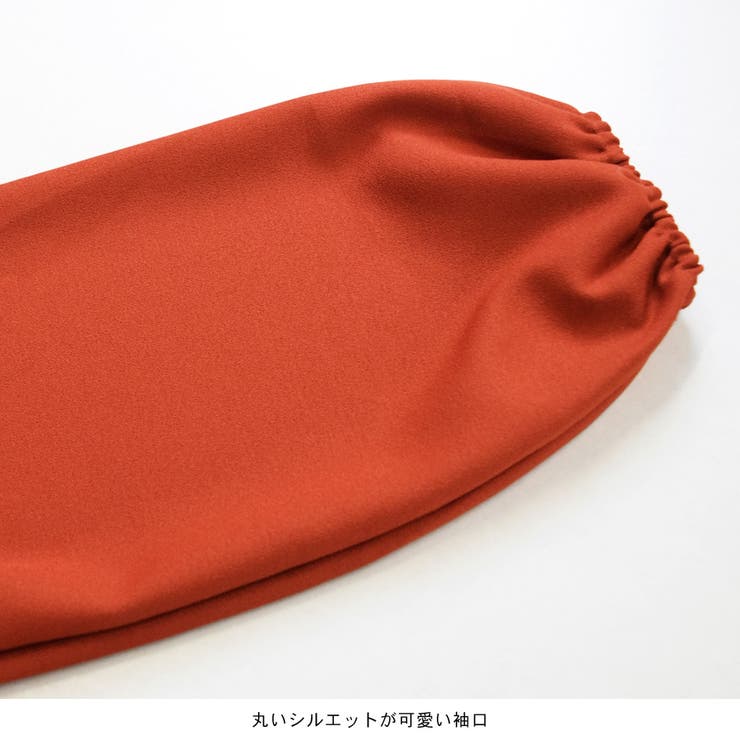 ブラウス ギャザー 袖コン | terracotta | 詳細画像4 