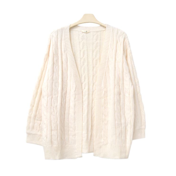１．アイボリー | ニット カーディガン ざっくり | terracotta