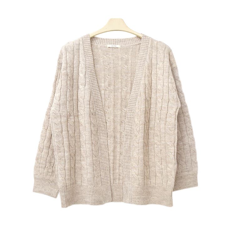 ２．ベージュ | ニット カーディガン ざっくり | terracotta