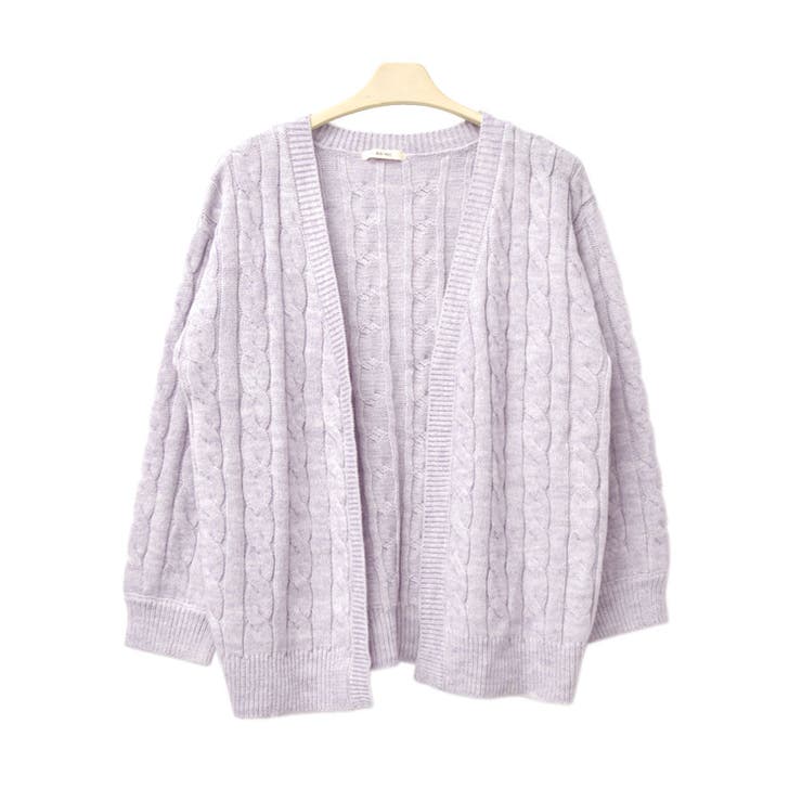 ４．ラベンダー | ニット カーディガン ざっくり | terracotta