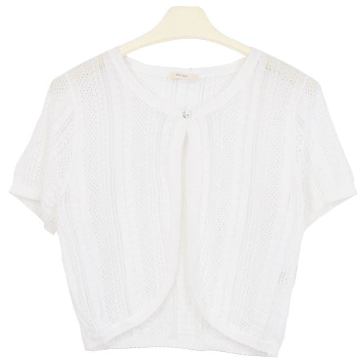 ５．Ｂタイプ×ホワイト | ボレロ カーディガン フォーマル | terracotta