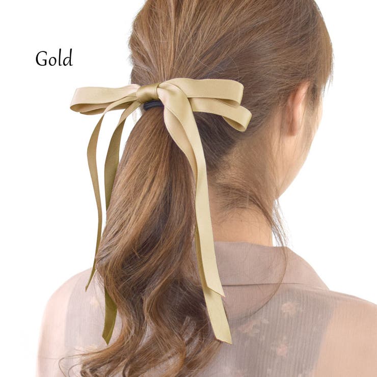 ヘアゴム ロングリボン ヘアポニー | terracotta | 詳細画像16 