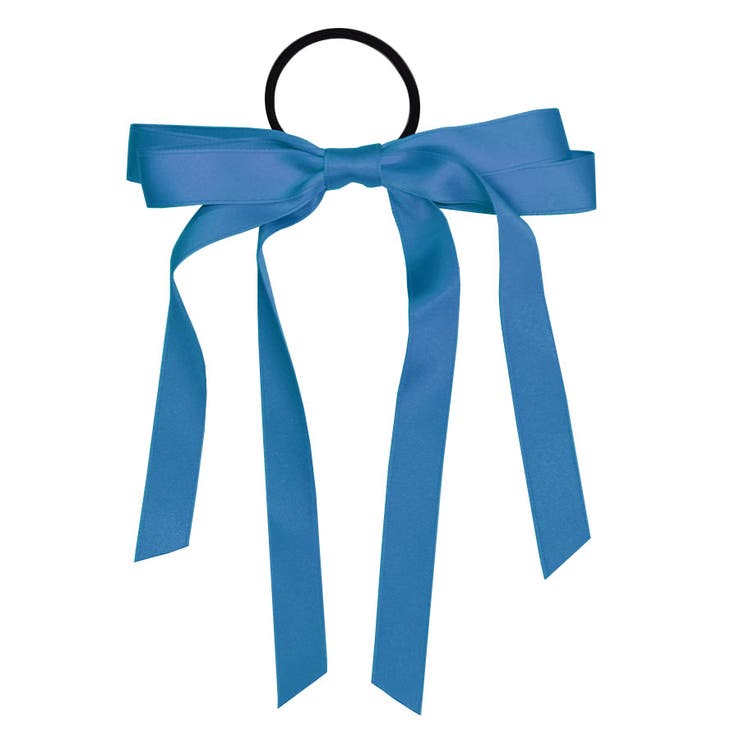 ６．モスブルー | ヘアゴム ロングリボン ヘアポニー | terracotta