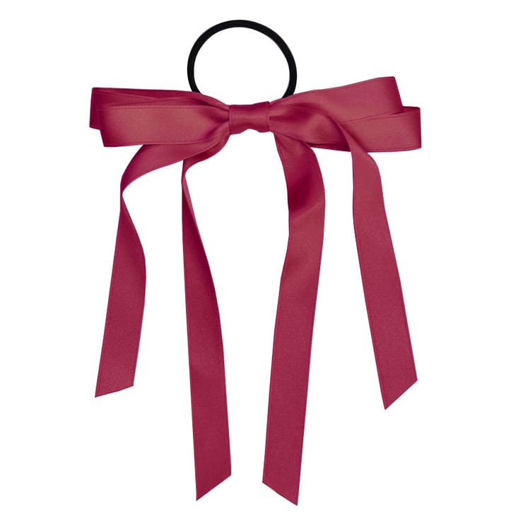 ８．ワイン | ヘアゴム ロングリボン ヘアポニー | terracotta