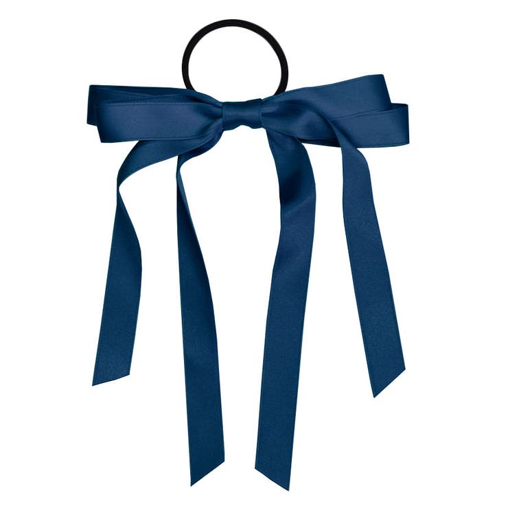 ９．ネイビー | ヘアゴム ロングリボン ヘアポニー | terracotta