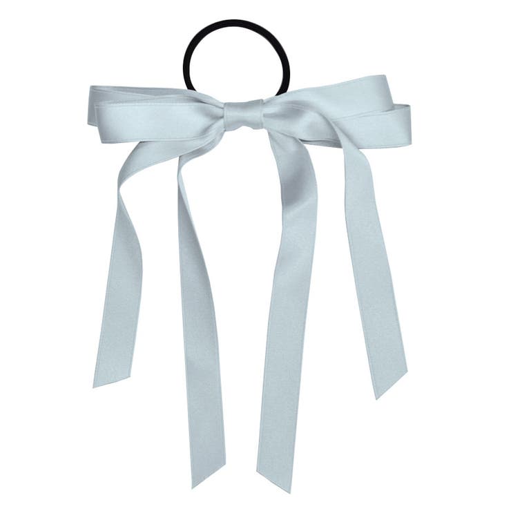 １０．グレー | ヘアゴム ロングリボン ヘアポニー | terracotta