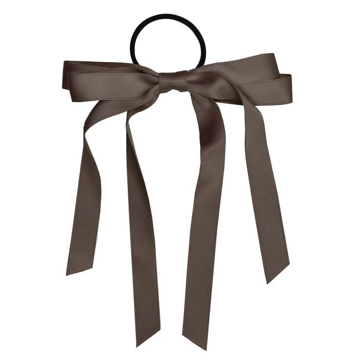 １２．ブラウン | ヘアゴム ロングリボン ヘアポニー | terracotta
